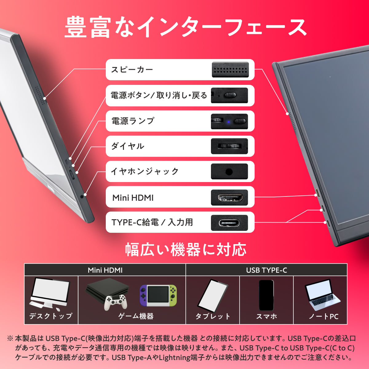 【仕事も遊びも快適に 簡単操作で高画質×大画面】ONPU ポータブルディスプレイ