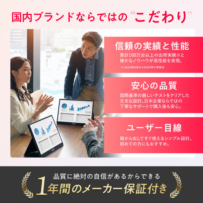 【仕事も遊びも快適に 簡単操作で高画質×大画面】ONPU ポータブルディスプレイ