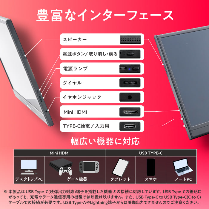 【仕事も遊びも快適に 簡単操作で高画質×大画面】ONPU ポータブルディスプレイ
