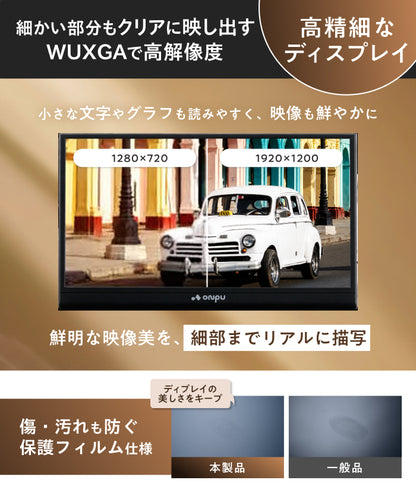 【縦も横も快適 軽量530gの日本企業】ポータブルディスプレイ14