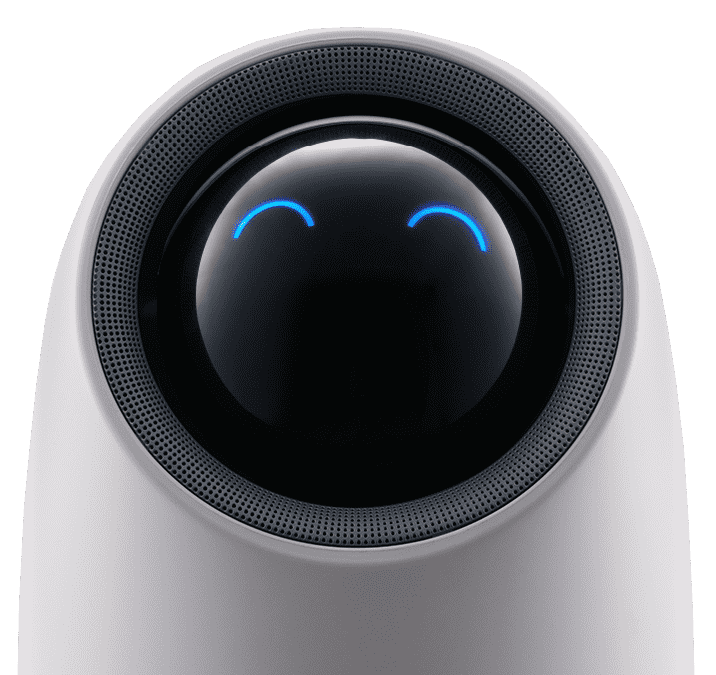 onpuのにこタッチ空気清浄機の空気が綺麗な時のAIの顔